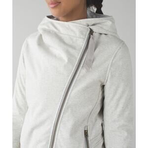 Lululemon Cozy Up Buttercup Jacket Heathered Silver Spoon Women's Size 2